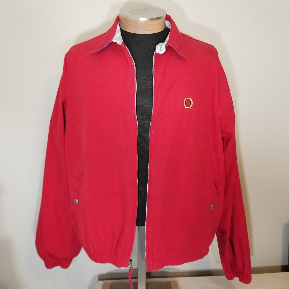 Tommy Hilfiger Red Lightweight Cotton Sports Coat